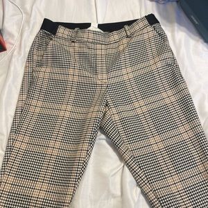 H&M plaid slacks
